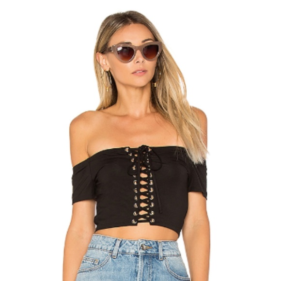 by the way. Tops - by the way. Lace Up Crop Top